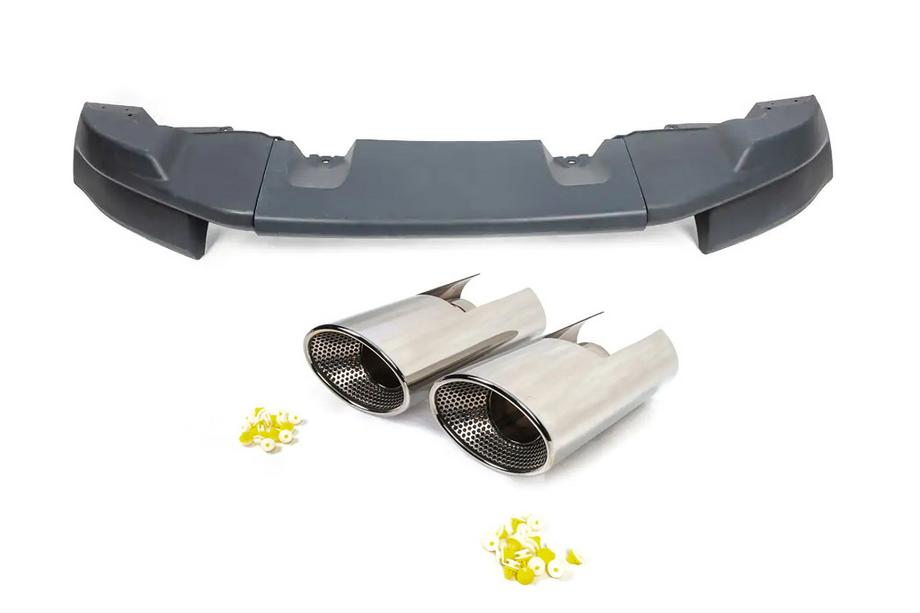 Land Rover Freelander II 2006–2014 Aizmugurējā bufera difuzors ar izpūtēja uzgaļiem (ABS plastmasa, krāsošanai) Image