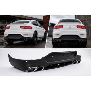 Aizmugurējais difuzors ar izpūtēja uzgaļiem Silver (AMG63 dizains) foto 1