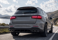 Mercedes GLC X253 2015–2022 Aizmugurējais difuzors ar izpūtēja uzgaļiem Silver (AMG63 Design) foto 2
