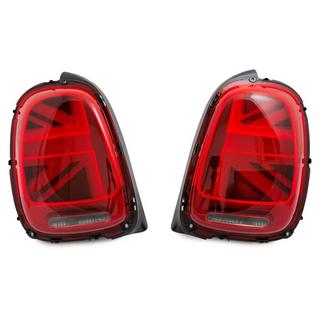 Aizmugurējie LED lukturi Union Jack stilā, sarkani (2 gab.) Mini Cooper F55/56/57 2014–2023 foto 2