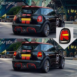 Aizmugurējie LED lukturi Union Jack stilā, sarkani (2 gab.) Mini Cooper F55/56/57 2014–2023 foto 1