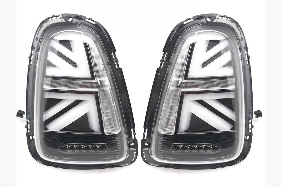 Mini Cooper R56/57 2006–2014 Aizmugurējie LED lukturi Union Jack stilā Black V-2 (2 gab.) Image