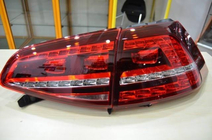 Volkswagen Golf 7/E-Golf 2012–2020 Aizmugurējie LED lukturi ar dinamisko pagrieziena rādītāju (2012-2017, 2 gab.) foto 1