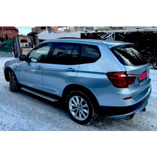 Oriģinālie sānu pakāpieni V1 (2 gab., alumīnija) BMW X3 F25 2011–2018 foto 3