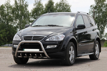SsangYong Kyron 2005–2014 Priekšējais bullbar WT003 (nerūsējošais tērauds) foto 5