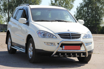 SsangYong Kyron 2005–2014 Priekšējais bullbar WT003 (nerūsējošais tērauds) foto 1