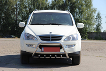 SsangYong Kyron 2005–2014 Priekšējais bullbar WT003 (nerūsējošais tērauds) foto 2