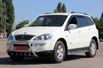 SsangYong Kyron 2005–2014 Priekšējais bullbar WT003 (nerūsējošais tērauds) foto 3