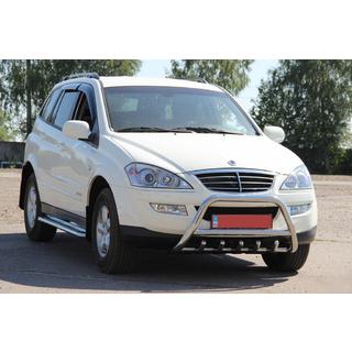 Priekšējais bullbar WT003 (nerūsējošais tērauds) SsangYong Kyron 2005–2014 foto 1