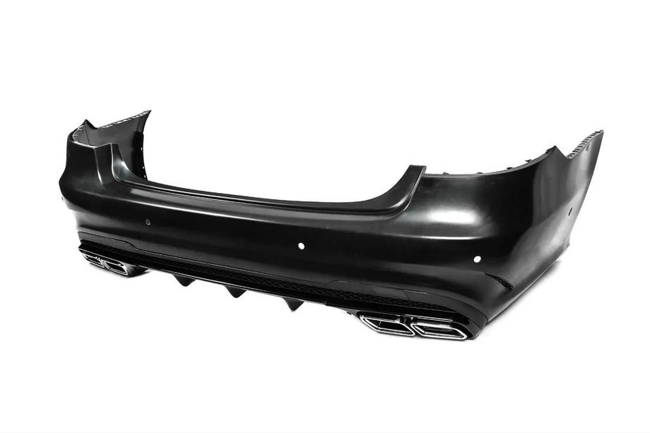 Mercedes E-class W212 2009–2016 Aizmugurējais bamperis ar difuzoru E63 AMG (2013-2016) Foto 3