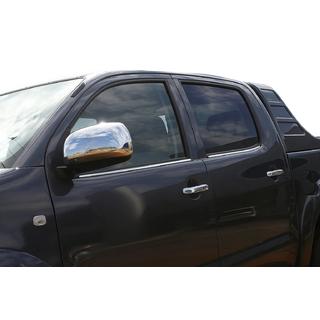 Logu apdares līstes (4 gab., nerūsējošais tērauds) Toyota Hilux 2006–2015 foto 1