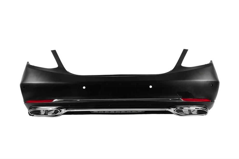 Mercedes E-klase W213 2016–2023 Aizmugurējais bamperis ar difuzoru Maybach (2016-2020) Foto 1