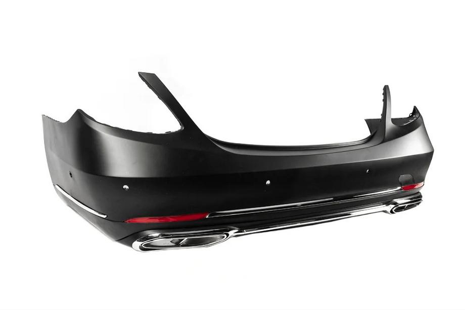 Mercedes E-klase W213 2016–2023 Aizmugurējais bamperis ar difuzoru Maybach (2016-2020) Foto 3