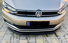 Volkswagen Touran 2015– Priekšējā bampera lūpas spoilers (ABS) foto 2
