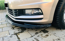 Volkswagen Touran 2015– Priekšējā bampera lūpas spoilers (ABS) foto 1
