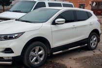 Nissan Qashqai 2014–2021 Sānu aizsargcaurules (2017-2021, 2 gab., nerūsējošais tērauds) foto 1