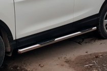 Nissan Qashqai 2014–2021 Sānu aizsargcaurules (2017-2021, 2 gab., nerūsējošais tērauds) foto 2