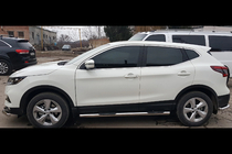 Nissan Qashqai 2014–2021 Sānu aizsargcaurules (2017-2021, 2 gab., nerūsējošais tērauds) foto 5