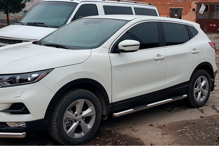 Nissan Qashqai 2014–2021 Sānu aizsargcaurules (2017-2021, 2 gab., nerūsējošais tērauds) Image