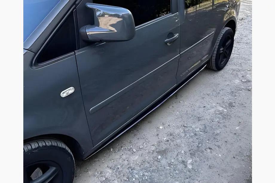 Volkswagen Caddy 2010–2015 Performance sānu sliekšņi (melni) Foto 1