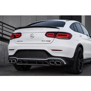 Aizmugurējais difuzors ar uzgaļiem Silver (AMG63 dizains 2020-2022) foto 4