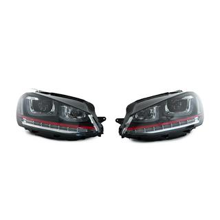 Priekšējie lukturi Red-V2 (2012-2017, dinamiskie pagrieziena rādītāji, 2 gab.) Volkswagen Golf 7/E-Golf 2012–2020 foto 3