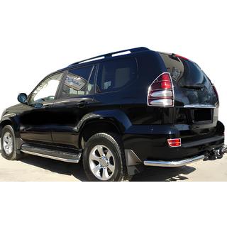 Aizmugurējie stūra elementi AK003 (2 gab., nerūsējošais tērauds) Toyota Land Cruiser Prado 120 2002–2009 foto 1