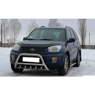 Priekšējais bullbar WT003 (nerūsējošais tērauds) Toyota Rav 4 2001–2005 foto 2