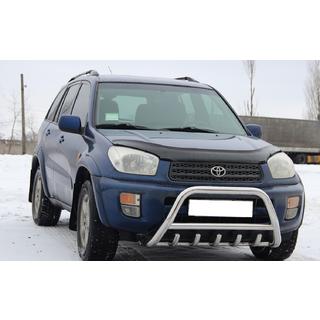 Priekšējais bullbar WT003 (nerūsējošais tērauds) Toyota Rav 4 2001–2005 foto 3