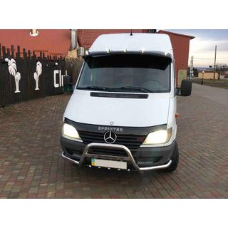 Priekšējais aizsargstienis Exclusive (nerūsējošais tērauds) Mercedes Sprinter W901/902/903/904/905 1995–2006 foto 4