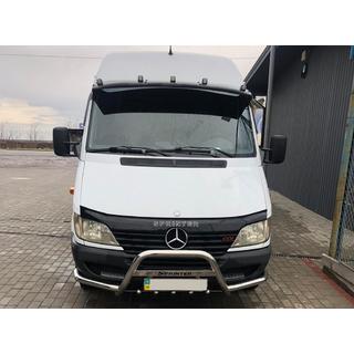 Priekšējais aizsargstienis Exclusive (nerūsējošais tērauds) Mercedes Sprinter W901/902/903/904/905 1995–2006 foto 2