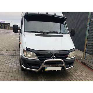 Priekšējais aizsargstienis Exclusive (nerūsējošais tērauds) Mercedes Sprinter W901/902/903/904/905 1995–2006 foto 1