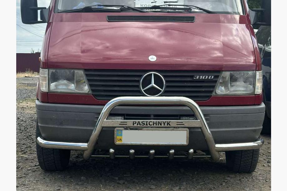 Mercedes Sprinter W901/902/903/904/905 1995–2006 Priekšējais aizsargstienis Exclusive (nerūsējošais tērauds) Foto 5