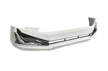 Toyota Land Cruiser Prado 150 2009–2023 Priekšējā bampera lūpas spoilers Modelista V3-LED (2017-) Balta krāsa foto 3