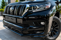 Toyota Land Cruiser Prado 150 2009–2023 Priekšējā bampera lūpa Executive (2017+) foto 3