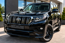 Toyota Land Cruiser Prado 150 2009–2023 Priekšējā bampera lūpa Executive (2017+) foto 1