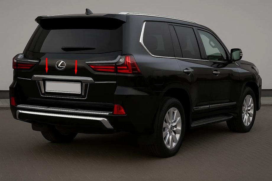 Lexus LX570/450d 2008–2022 Apdare virs numura zīmes BlackEdition (no 2016+) Image