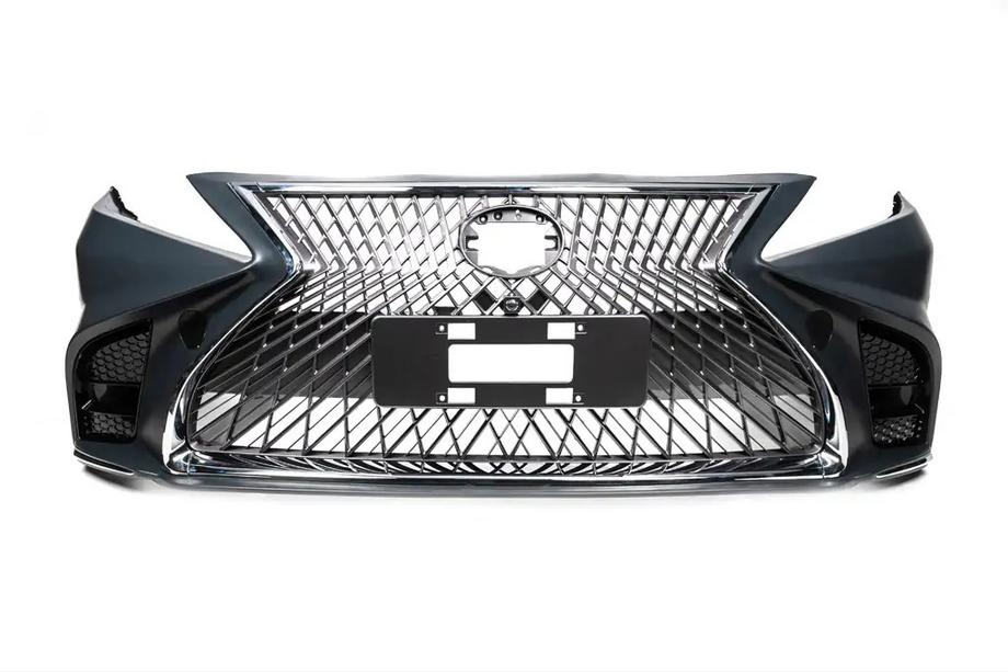 Toyota Camry 2017–2023 Priekšējais bamperis Lexus LS stilā, komplektā Foto 1
