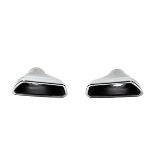 M-Performance Silver izplūdes uzgaļi (2 gab.) BMW 5. sērija G30/G31 2017–2023 foto 1