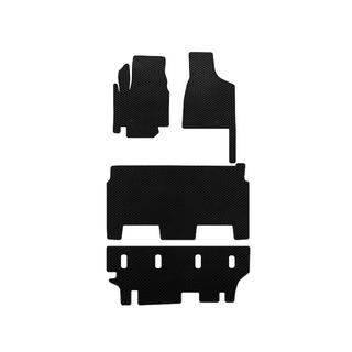 EVA salona paklāju komplekts (2008-2020, 3 rindas, 8-vietīgs / SXT komplektācija, melns) Dodge Grand Caravan V 2008–2020