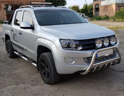 Volkswagen Amarok 2010–2022 Priekšējais bullbar WT003 (nerūsējošais tērauds) foto 6