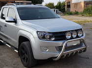 Volkswagen Amarok 2010–2022 Priekšējais bullbar WT003 (nerūsējošais tērauds) foto 7