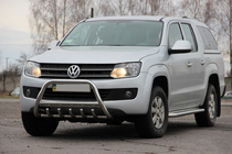 Volkswagen Amarok 2010–2022 Priekšējais bullbar WT003 (nerūsējošais tērauds) foto 3