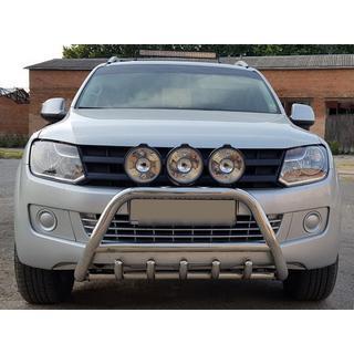 Priekšējais bullbar WT003 (nerūsējošais tērauds) foto 1