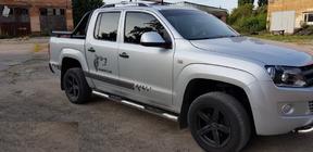 Volkswagen Amarok 2010–2022 Sānu aizsargcaurules (2 gab., nerūsējošais tērauds) foto 10
