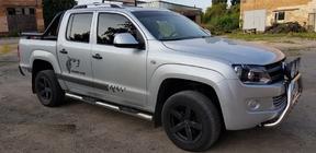 Volkswagen Amarok 2010–2022 Sānu aizsargcaurules (2 gab., nerūsējošais tērauds) foto 11