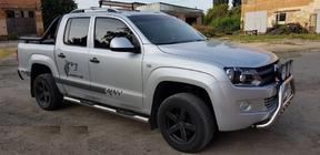 Volkswagen Amarok 2010–2022 Sānu aizsargcaurules (2 gab., nerūsējošais tērauds) foto 12