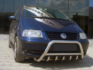 Volkswagen Sharan 1995–2010 Priekšējais bullbar WT003 (nerūsējošais tērauds) foto 1