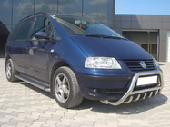 Volkswagen Sharan 1995–2010 Priekšējais bullbar WT003 (nerūsējošais tērauds) foto 3