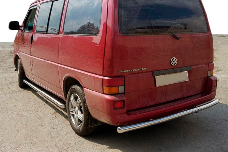 Volkswagen T4 Caravelle/Multivan 1990–2003 Aizmugurējais aizsargstienis AK002 (nerūsējošais tērauds) Image